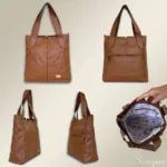 Bolsa de Couro Grande Amanda - Caramelo - Imagem 5