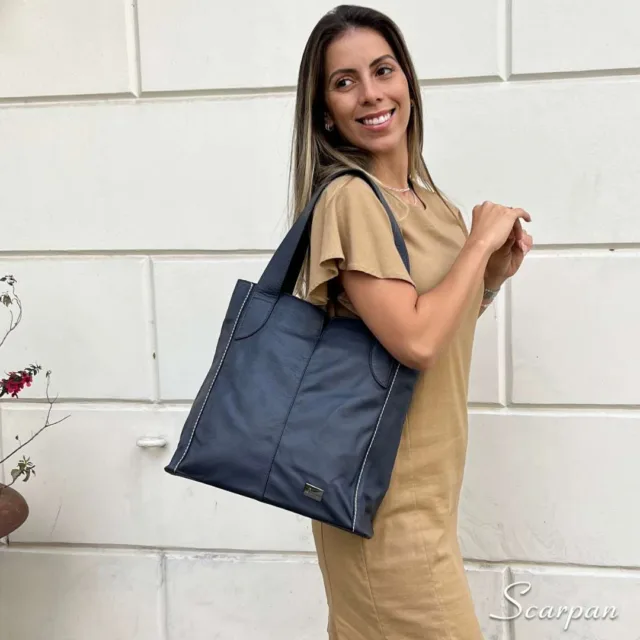 Bolsa Saco de Couro Feminina