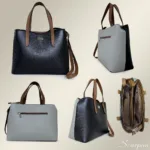 Bolsa de Couro Cecília - Preta e Off White - Imagem 4