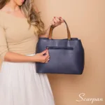 Bolsa de Couro Cecília - Marinho - Imagem 3