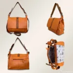 Bolsa Feminina Transversal Julia - Laranja/Caramel - Imagem 5