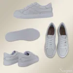 Tênis de Couro Feminino Branco - 550-C013 - Imagem 6