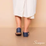 Rasteirinha de Couro 158.022 Marinho - Imagem 3