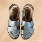 Sandália Feminina Rasteira de Couro