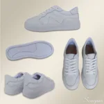 Tênis de Couro Feminino Branco - 1595-C013 - Imagem 5