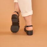 Sandália Tratorada Couro 120.158 Preto - Imagem 3