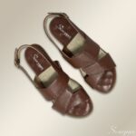 Sandália Rasteira Couro 158.123 Marrom - Imagem 2