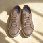 Tênis Casual Feminino de Couro Nude - Sofia - Imagem 8