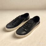 Tênis Casual Feminino de Couro Preto - Sofia - Imagem 3