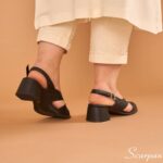 Sandália Feminina Salto Bloco 145.160 - Preto - Imagem 2