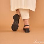 Sandália Feminina Salto Bloco 145.160 - Preto - Imagem 3