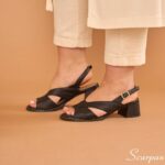 Sandália Feminina Salto Bloco 145.160 - Preto