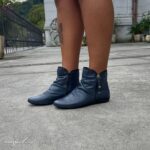 Bota Cano Curto Couro Marinho - 258B