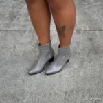 Bota Feminina Bico Fino Cinza em Couro - 179.137 - Imagem 3