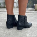 Bota Feminina em Couro Cano Curto Preta. - BC06 - Imagem 2