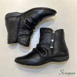 Bota Cano Curto Couro - Preta - 258B - Imagem 5