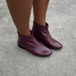 Bota de Couro Rasteira Marsala - 250B - Imagem 4