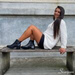 Bota Feminina de Couro Salto Bloco Preto - LB 1113. - Imagem 4