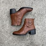 Bota Feminina de Couro com Salto Whisky - LB 1112 - Imagem 6