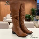 Bota Cano Longo de Couro Havana - CO-9350 - Imagem 5