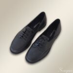 Tênis Feminino de Couro Preto - 178.169 - Imagem 4