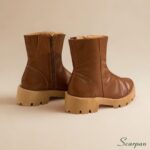 Coturno Feminino em Couro Caramelo - 152.171 - Imagem 3