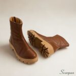 Coturno Feminino em Couro Caramelo - 152.171 - Imagem 4