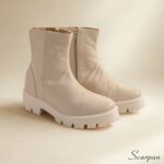 Coturno Feminino em Couro Off White - 152.171 - Imagem 2