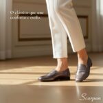 Mocassim Feminino em Couro 5820 - Prata Chumbo - Imagem 2