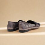 Mocassim Feminino em Couro 5820 - Prata Chumbo - Imagem 4