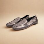 Mocassim Feminino em Couro 5820 - Prata Chumbo - Imagem 5