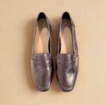 Mocassim Feminino em Couro 5820 - Prata Chumbo - Imagem 6