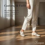 Mocassim Feminino em Couro 5820 - Off White - Imagem 2