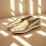 Mocassim em Couro Ouro - 72100. - Imagem 2