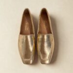 Mocassim em Couro Ouro - 72100. - Imagem 4