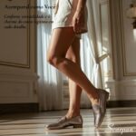 Mocassim Feminino em Couro 5820 - Prata Velho - Imagem 2