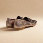 Mocassim Feminino em Couro 5820 - Prata Velho - Imagem 4