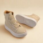 Tênis Cano Alto em Couro Off White - 153.170 - Imagem 3