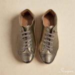 Tênis Feminino Casual em Couro Prata Velho - 1030001 - Imagem 4