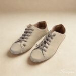 Tênis Feminino Casual em Couro Off White. - 1030001 - Imagem 3