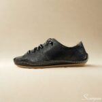 Tênis Feminino Casual em Couro Preto. - 1030001