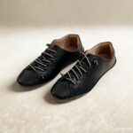 Tênis Feminino Casual em Couro Preto. - 1030001 - Imagem 3