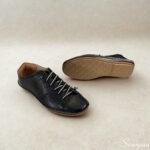 Tênis Feminino Casual em Couro Preto. - 1030001 - Imagem 5