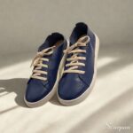 Tênis Casual Feminino de Couro Marinho - Mia 153.172 - Imagem 3