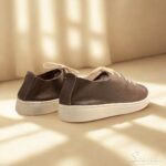 Tênis Casual Feminino de Couro Marrom - Mia 153.172 - Imagem 2