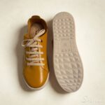 Tênis Casual Feminino de Couro Mostarda - Mia 153.172 - Imagem 3