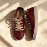 Tênis Casual Feminino de Couro Vinho - Mia 153.172 - Imagem 4