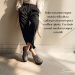 Tênis Casual Feminino em Couro Cinza - 178.146 - Imagem 2