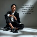 Tênis Casual Feminino em Couro Preto - 178.146 - Imagem 2