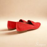 Mocassim Feminino em Couro 5820 - Vermelho - Imagem 3